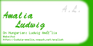 amalia ludwig business card